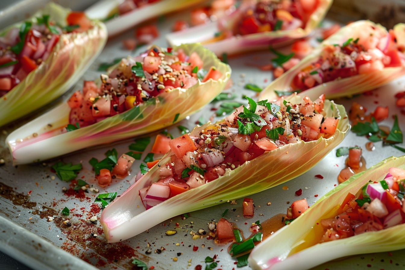 Feuilles d’endives garnies : l’apéro original et facile