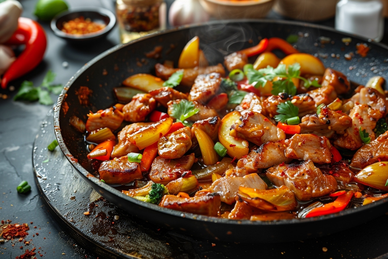 Le sauté de porc à la diable, une recette savoureuse et épicée