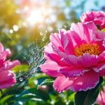 Image générée par Flux – Ce geste que mon arrière-grand-mère faisait toujours sur les pivoines avant l’orage